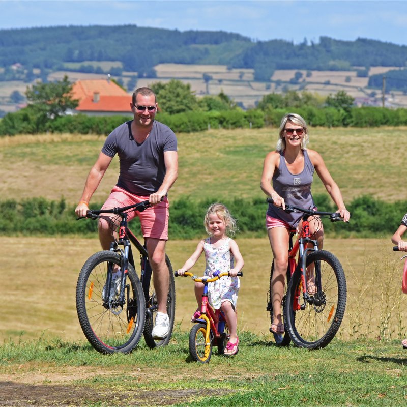 famille velo camping