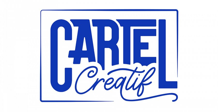 logo cartel cre?atif bleu
